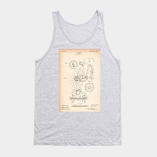 Vintage Bicycle - 1899 Patent Drawing - S Tank Top